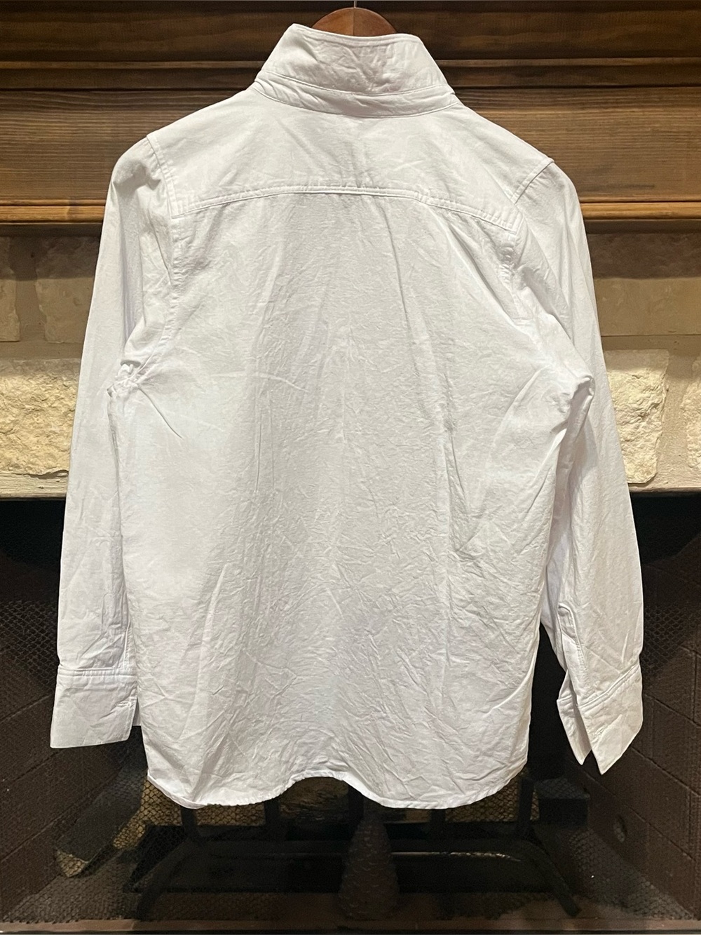 Mi Golondrina Cotton Popover Blouse Pintuck Pleat Bib Top Size S - Picture 8 of 10